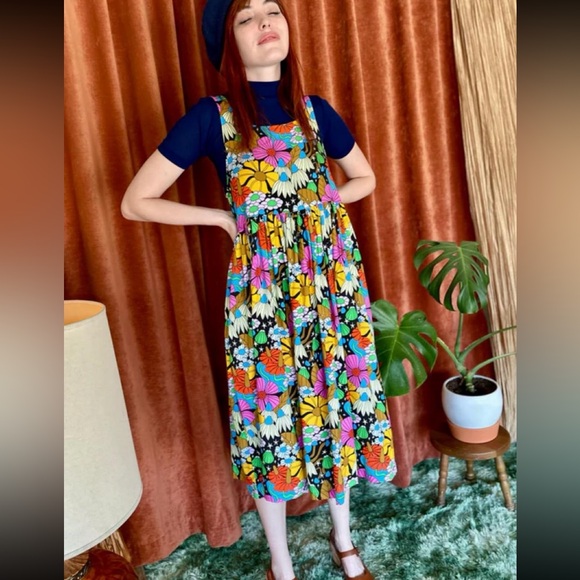 Rayon Naomi Cosmic Floral Dress - Picture 3 of 6